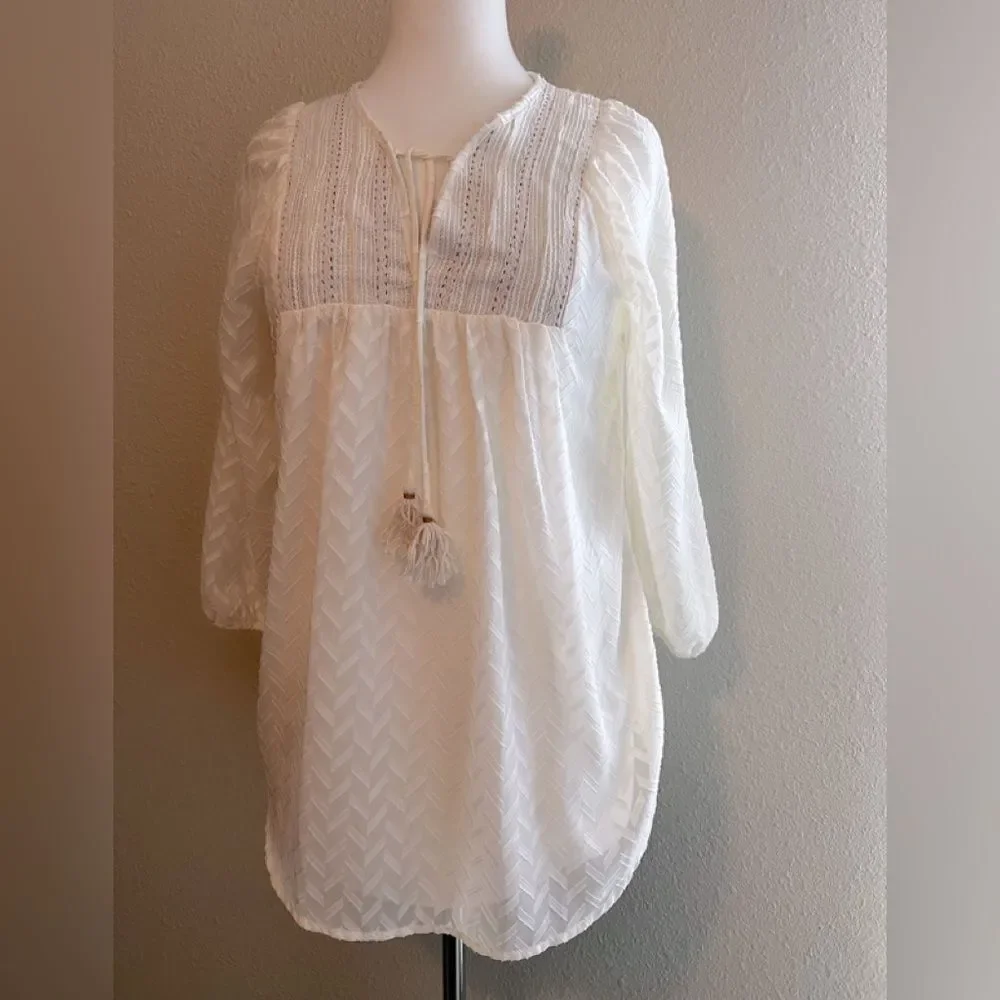 One September Attylie Textured Tassel Tunic